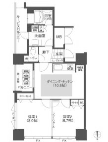 物件○○の間取り図