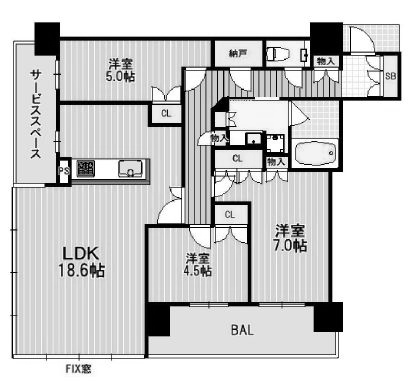 物件○○の間取り図