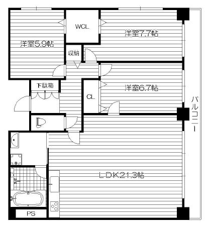 物件○○の間取り図