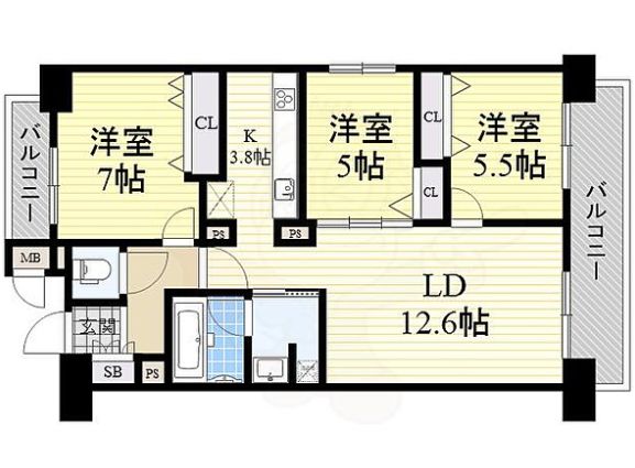 物件○○の間取り図