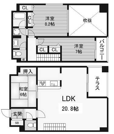 物件○○の間取り図