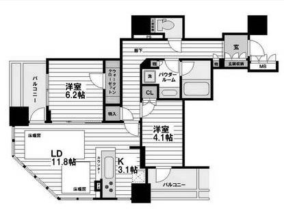 物件○○の間取り図