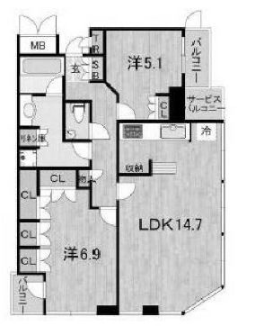 物件○○の間取り図