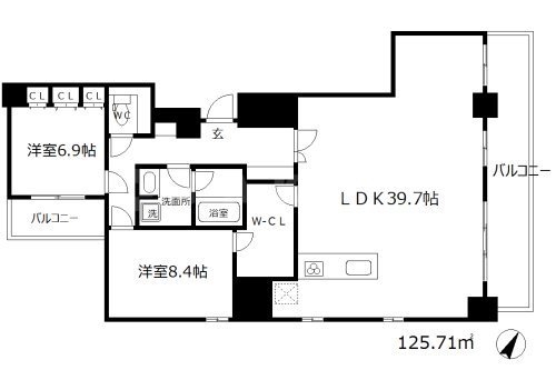 物件○○の間取り図