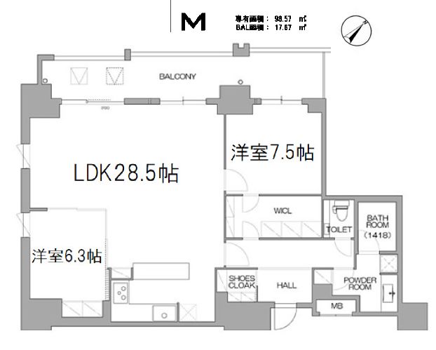 物件○○の間取り図