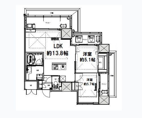 物件○○の間取り図