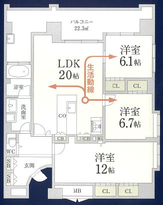 物件○○の間取り図