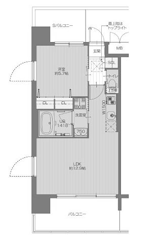 物件○○の間取り図