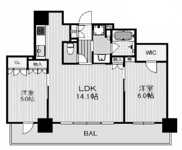 物件○○の間取り図