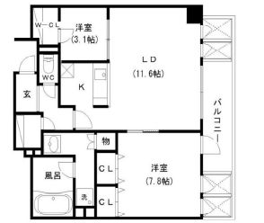 物件○○の間取り図