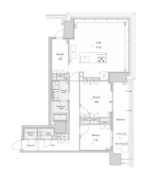 物件○○の間取り図