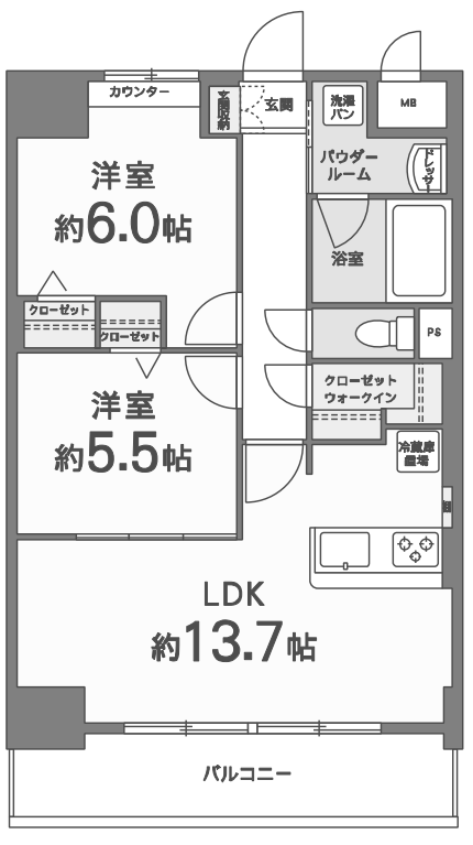 物件○○の間取り図