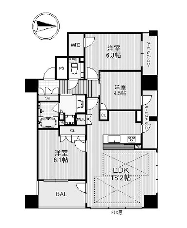 物件○○の間取り図