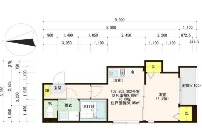 物件○○の間取り図