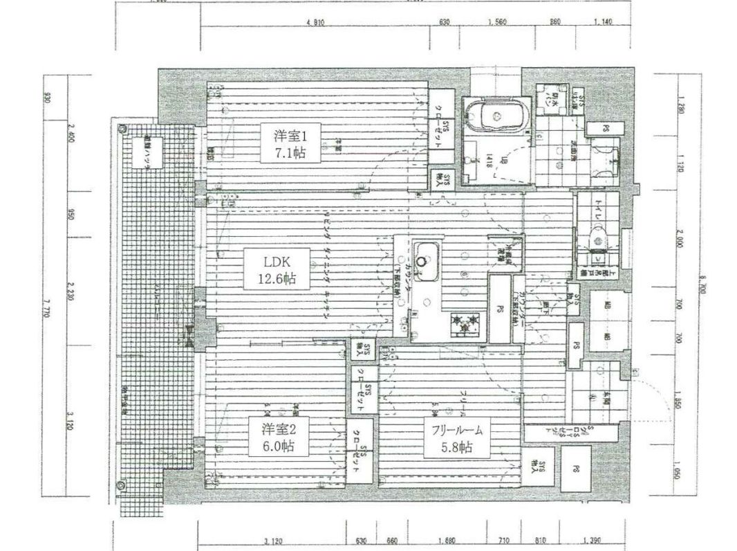 物件○○の間取り図