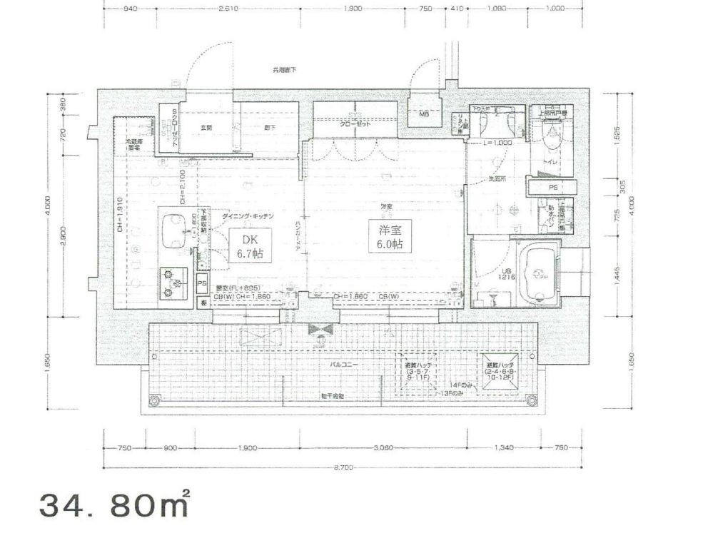 物件○○の間取り図