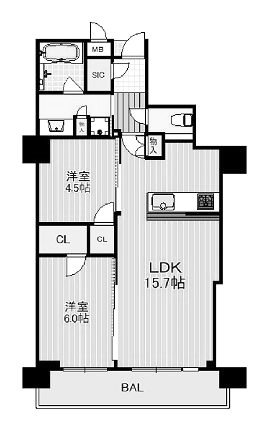 物件○○の間取り図