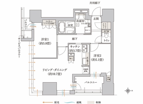 物件○○の間取り図