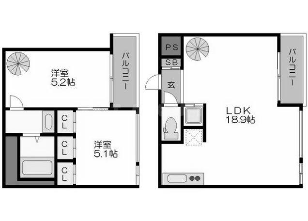 物件○○の間取り図