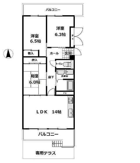 物件○○の間取り図