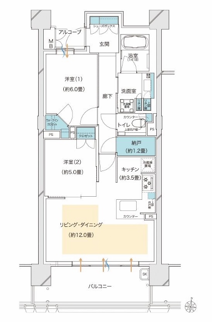 物件○○の間取り図