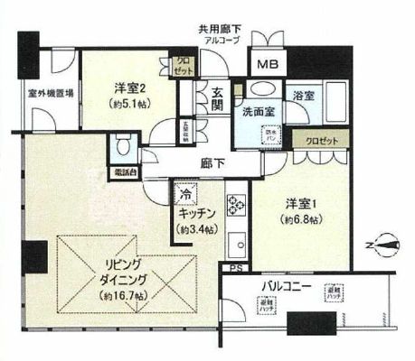 物件○○の間取り図