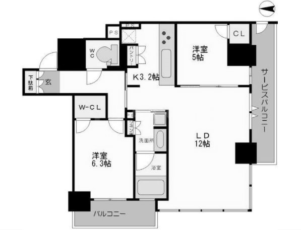 物件○○の間取り図