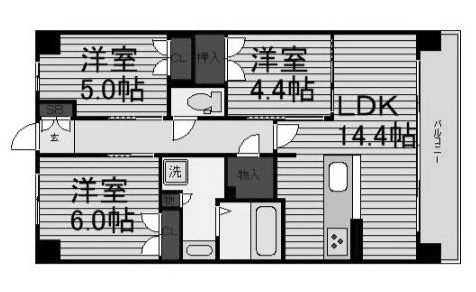 物件○○の間取り図