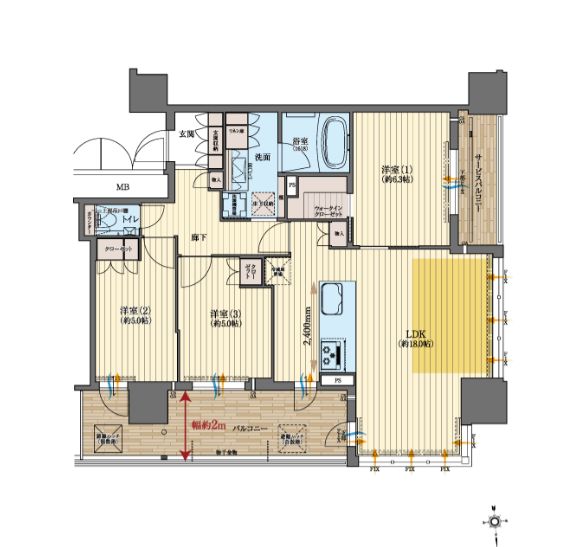 物件○○の間取り図