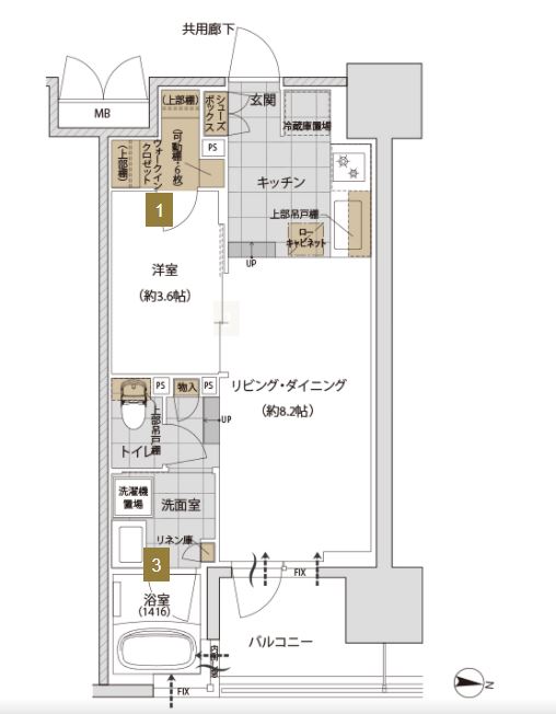 物件○○の間取り図