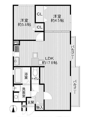 物件○○の間取り図