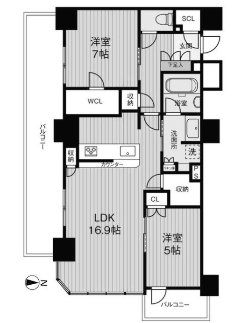 物件○○の間取り図