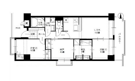 物件○○の間取り図