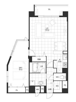 物件○○の間取り図