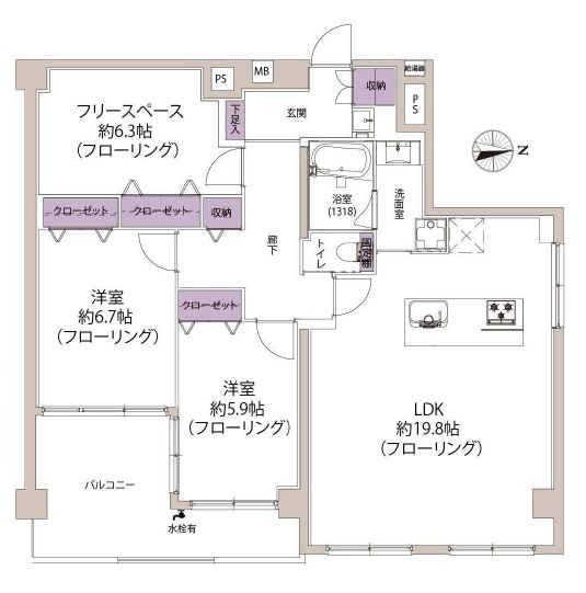 物件○○の間取り図