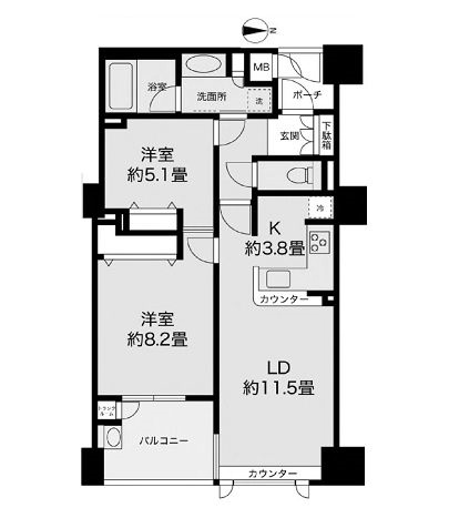 物件○○の間取り図