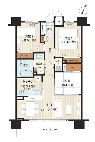 物件○○の間取り図