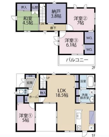 物件○○の間取り図