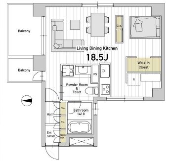 物件○○の間取り図