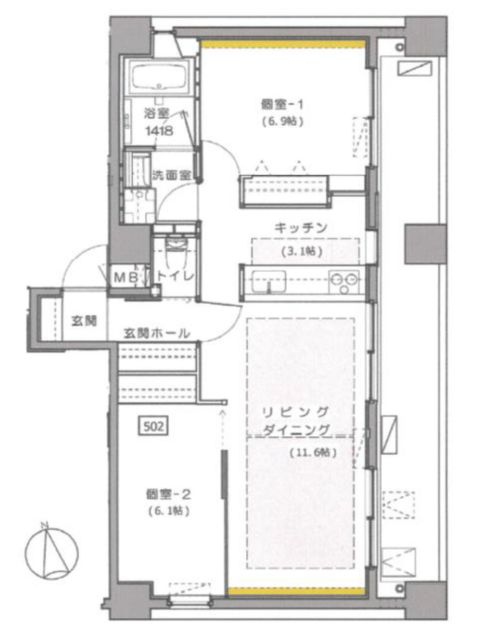 物件○○の間取り図