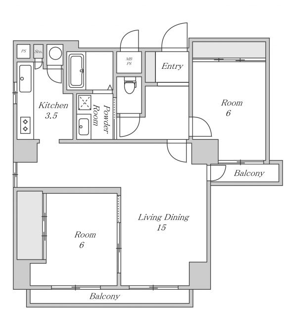 物件○○の間取り図