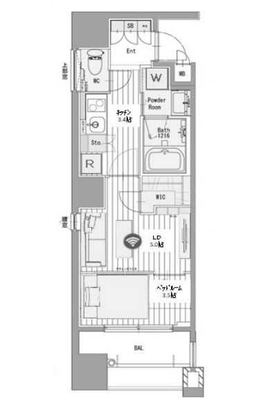 物件○○の間取り図