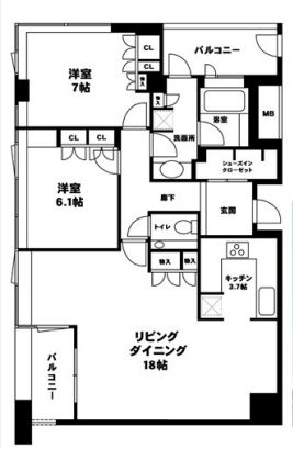 物件○○の間取り図