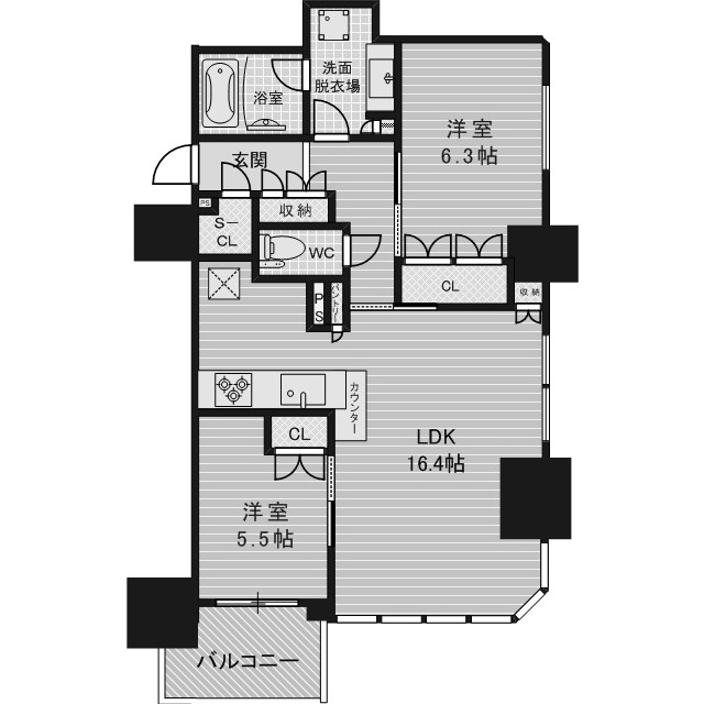 物件○○の間取り図