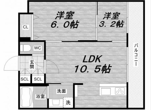 物件○○の間取り図