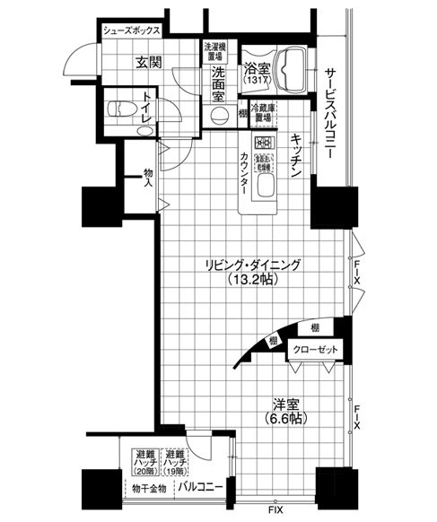 物件○○の間取り図