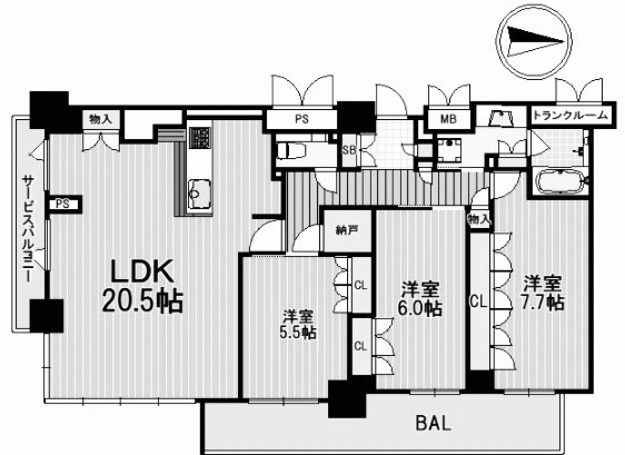 物件○○の間取り図