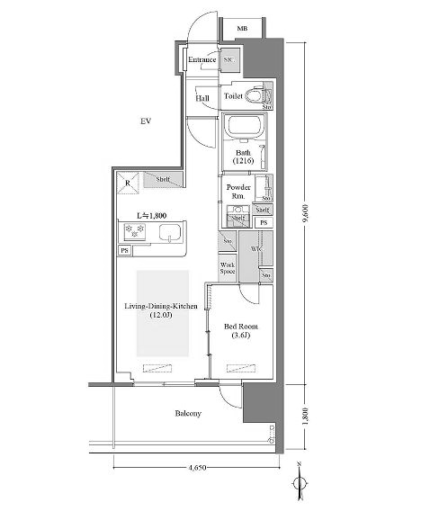 物件○○の間取り図