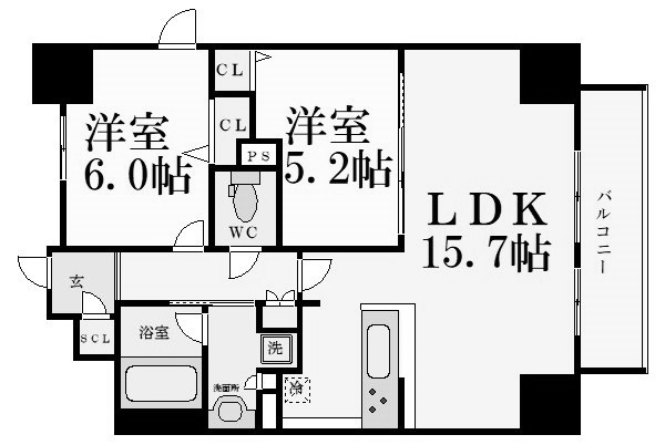 物件○○の間取り図