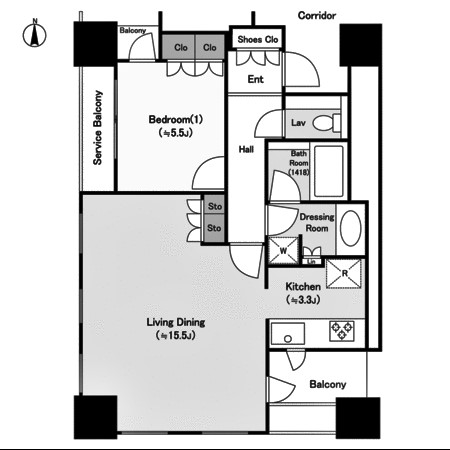 物件○○の間取り図